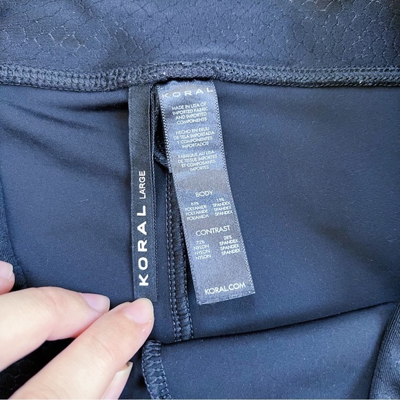 KORAL • Tribal Trilobal High Rise Legging black snake reptile texture sheer - Picture 4 of 11